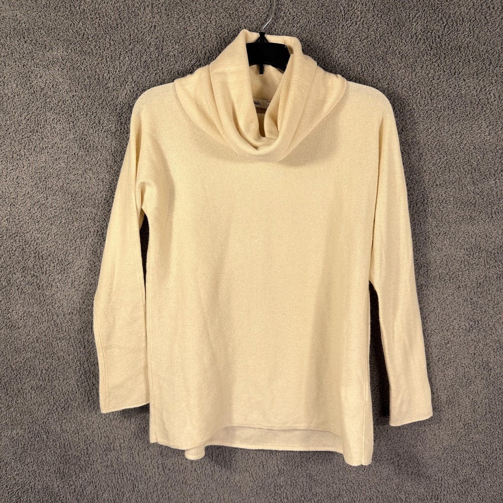 Vince Sweater Womens XS Cream‎ Wool Cashmere Cowl Neck Pullover Soft Knit